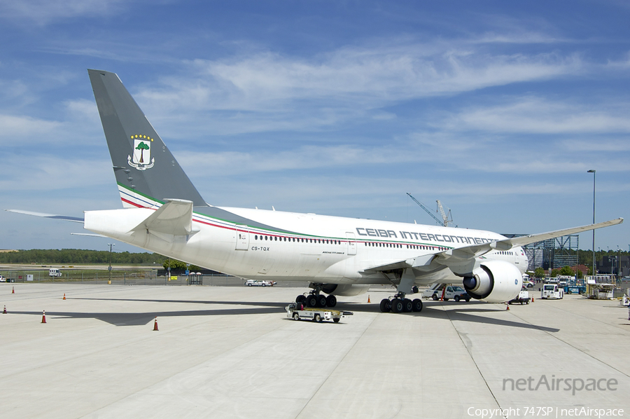 CEIBA Intercontinental Boeing 777-2FB(LR) (CS-TQX) | Photo 43449
