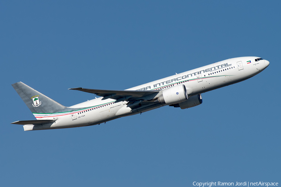 CEIBA Intercontinental Boeing 777-2FB(LR) (CS-TQX) | Photo 244029