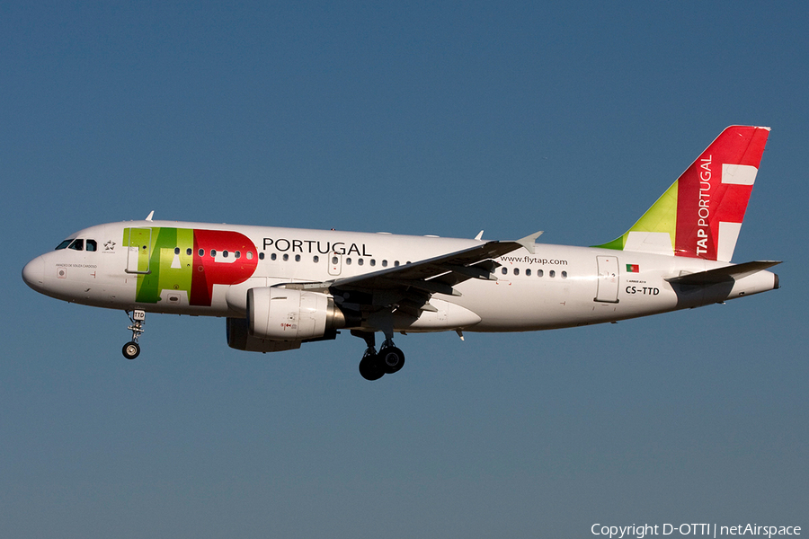 TAP Air Portugal Airbus A319-111 (CS-TTD) | Photo 268619