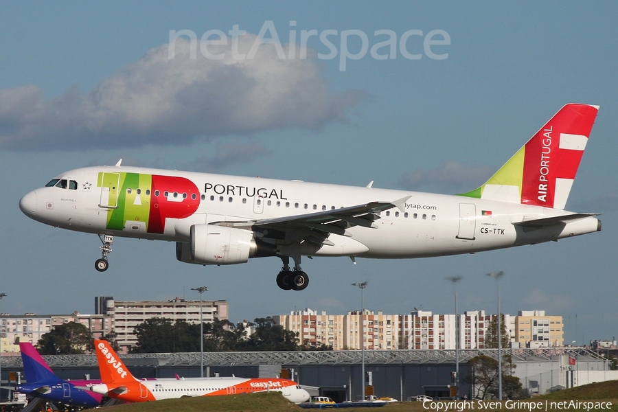 TAP Air Portugal Airbus A319-111 (CS-TTK) | Photo 316080