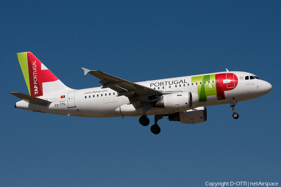 TAP Air Portugal Airbus A319-111 (CS-TTL) | Photo 268574