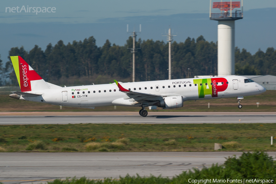 TAP Express (Portugalia) Embraer ERJ-195AR (ERJ-190-200 IGW) (CS-TTW) | Photo 307366