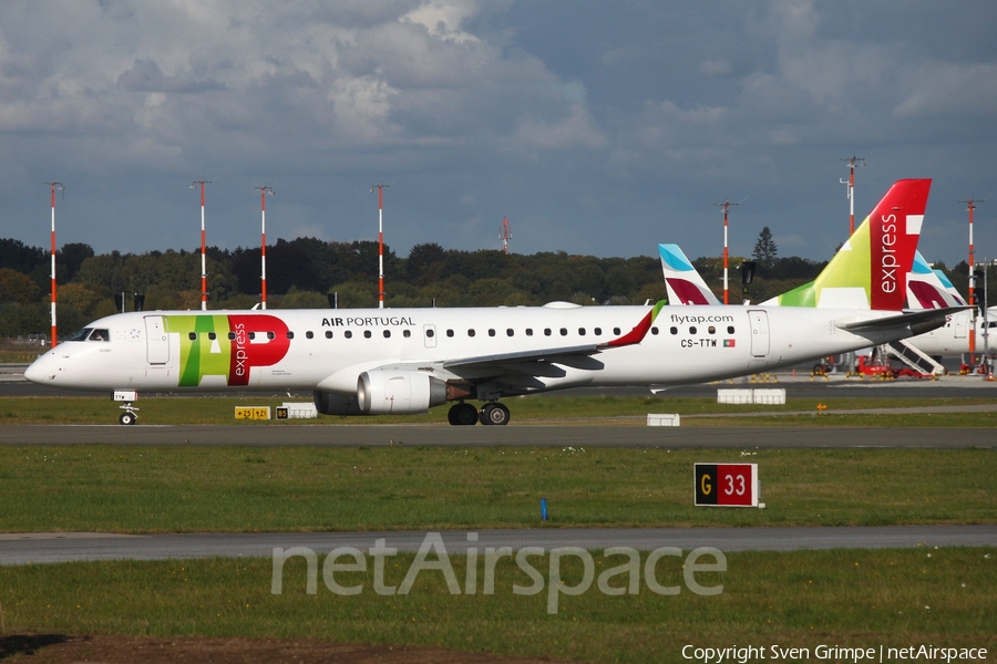 TAP Express (Portugalia) Embraer ERJ-195AR (ERJ-190-200 IGW) (CS-TTW) | Photo 406611