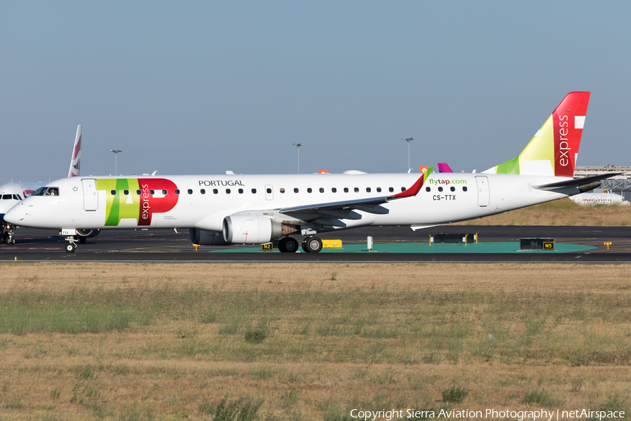 TAP Express (Portugalia) Embraer ERJ-195AR (ERJ-190-200 IGW) (CS-TTX) | Photo 324524