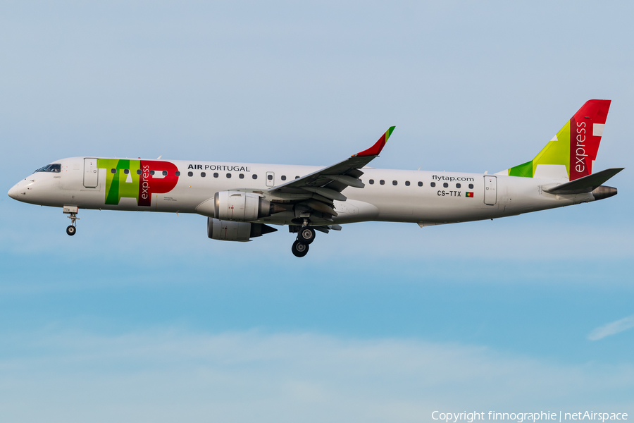 TAP Express (Portugalia) Embraer ERJ-195AR (ERJ-190-200 IGW) (CS-TTX) | Photo 479945