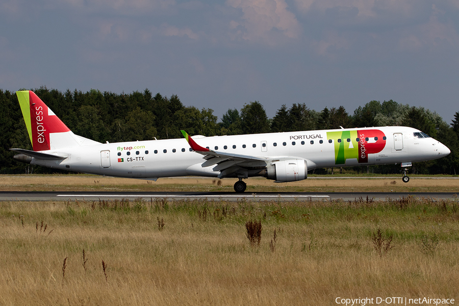 TAP Express (Portugalia) Embraer ERJ-195AR (ERJ-190-200 IGW) (CS-TTX) | Photo 398903