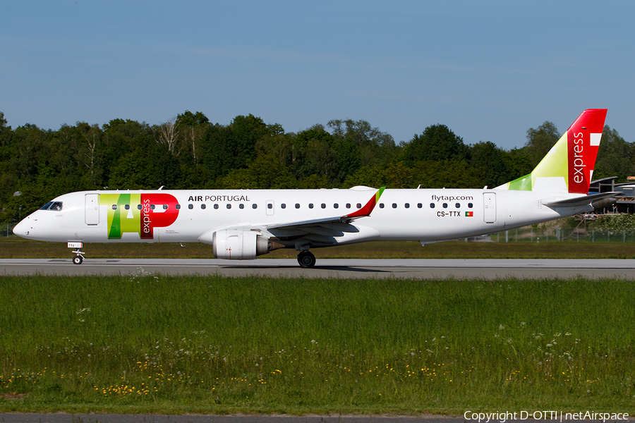 TAP Express (Portugalia) Embraer ERJ-195AR (ERJ-190-200 IGW) (CS-TTX) | Photo 450407