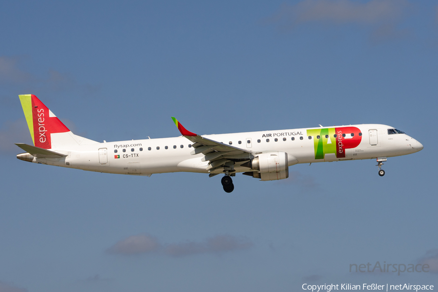 TAP Express (Portugalia) Embraer ERJ-195AR (ERJ-190-200 IGW) (CS-TTX) | Photo 470705