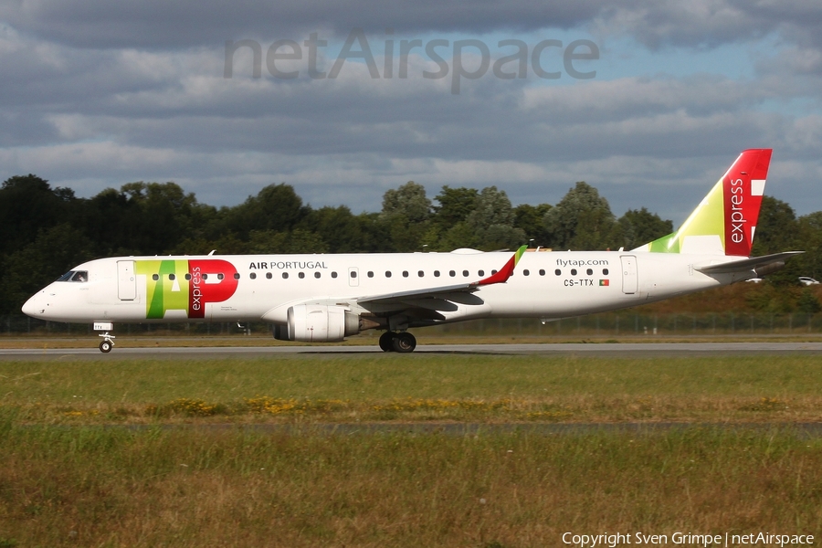 TAP Express (Portugalia) Embraer ERJ-195AR (ERJ-190-200 IGW) (CS-TTX) | Photo 520296