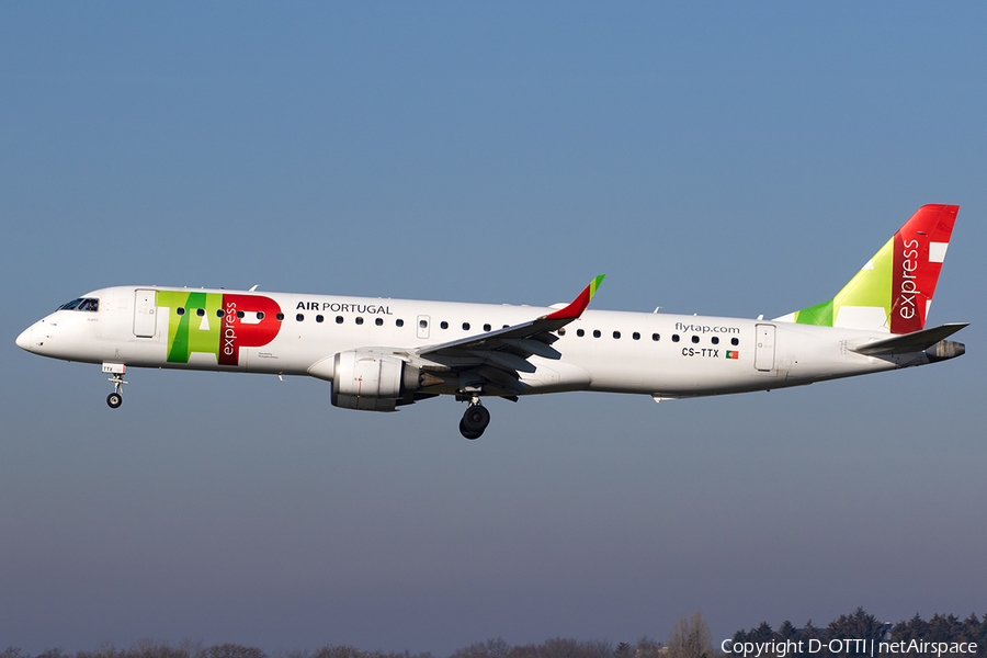 TAP Express (Portugalia) Embraer ERJ-195AR (ERJ-190-200 IGW) (CS-TTX) | Photo 550326