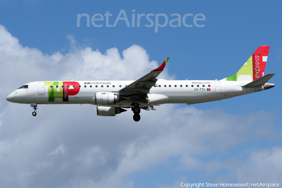 TAP Express (Portugalia) Embraer ERJ-195AR (ERJ-190-200 IGW) (CS-TTX) | Photo 534669