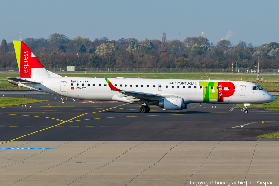TAP Express (Portugalia) Embraer ERJ-195AR (ERJ-190-200 IGW) (CS-TTY) | Photo 480360