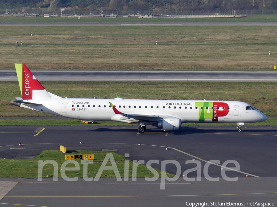 TAP Express (Portugalia) Embraer ERJ-195AR (ERJ-190-200 IGW) (CS-TTY) | Photo 480526