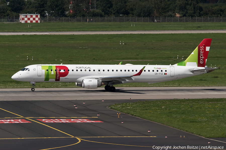 TAP Express (Portugalia) Embraer ERJ-195AR (ERJ-190-200 IGW) (CS-TTZ) | Photo 181143