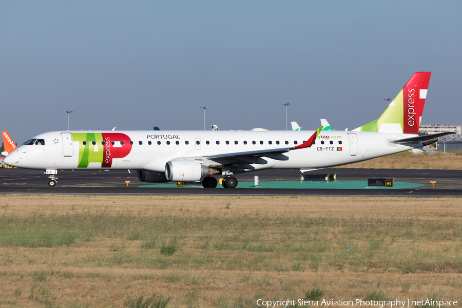 TAP Express (Portugalia) Embraer ERJ-195AR (ERJ-190-200 IGW) (CS-TTZ) | Photo 324525