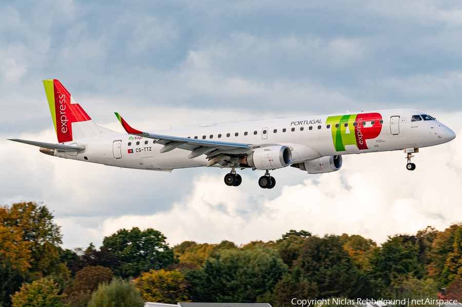 TAP Express (Portugalia) Embraer ERJ-195AR (ERJ-190-200 IGW) (CS-TTZ) | Photo 407228