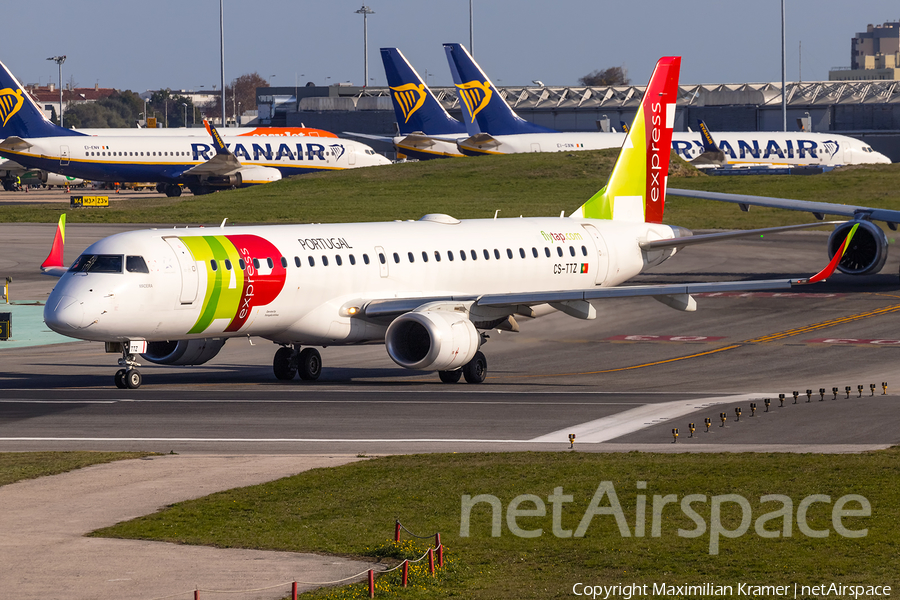 TAP Express (Portugalia) Embraer ERJ-195AR (ERJ-190-200 IGW) (CS-TTZ) | Photo 508768