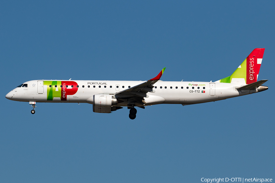 TAP Express (Portugalia) Embraer ERJ-195AR (ERJ-190-200 IGW) (CS-TTZ) | Photo 374946