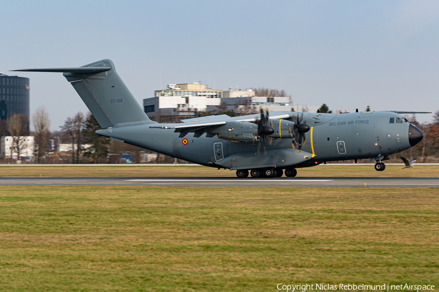 Belgian Air Force Airbus A400M-180 Atlas (CT-04) | Photo 550513