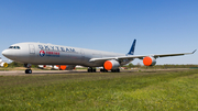 China Eastern Airlines Airbus A340-642 (D-AAAR) at  Schwerin-Parchim, Germany