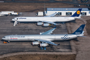 China Eastern Airlines Airbus A340-642 (D-AAAR) at  Schwerin-Parchim, Germany