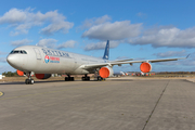 China Eastern Airlines Airbus A340-642 (D-AAAR) at  Schwerin-Parchim, Germany