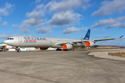 China Eastern Airlines Airbus A340-642 (D-AAAR) at  Schwerin-Parchim, Germany