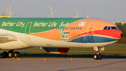 China Eastern Airlines Airbus A340-642 (D-AAAS) at  Schwerin-Parchim, Germany