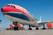 China Eastern Airlines Airbus A340-642 (D-AAAS) at  Schwerin-Parchim, Germany