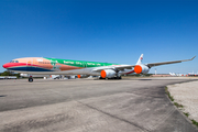 China Eastern Airlines Airbus A340-642 (D-AAAS) at  Schwerin-Parchim, Germany