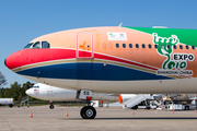 China Eastern Airlines Airbus A340-642 (D-AAAS) at  Schwerin-Parchim, Germany