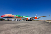 China Eastern Airlines Airbus A340-642 (D-AAAS) at  Schwerin-Parchim, Germany