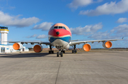 China Eastern Airlines Airbus A340-642 (D-AAAS) at  Schwerin-Parchim, Germany