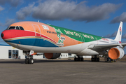 China Eastern Airlines Airbus A340-642 (D-AAAS) at  Schwerin-Parchim, Germany