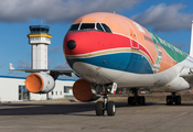 China Eastern Airlines Airbus A340-642 (D-AAAS) at  Schwerin-Parchim, Germany