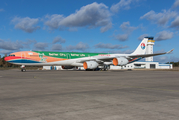 China Eastern Airlines Airbus A340-642 (D-AAAS) at  Schwerin-Parchim, Germany