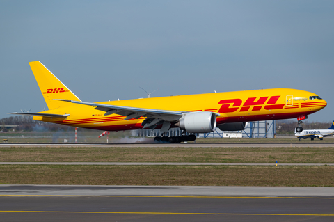 DHL (AeroLogic) Boeing 777-FBT (D-AALP) at  Leipzig/Halle - Schkeuditz, Germany