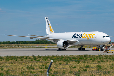 AeroLogic Boeing 777-F1H (D-AALU) at  Leipzig/Halle - Schkeuditz, Germany