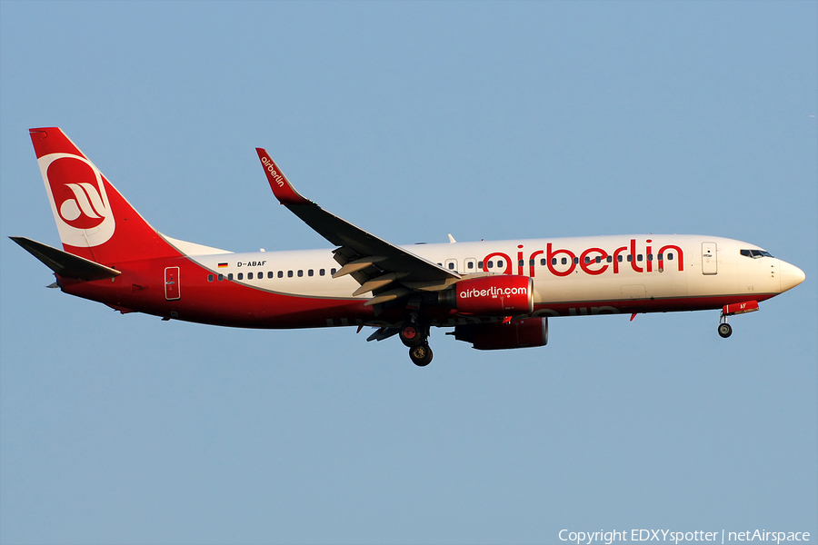 Air Berlin Boeing 737-86J (D-ABAF) | Photo 276065