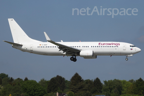 Eurowings Boeing 737-86J (D-ABAF) at  Hamburg - Fuhlsbuettel (Helmut Schmidt), Germany