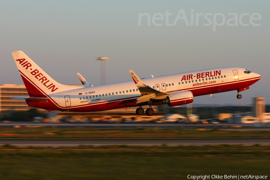 Air Berlin Boeing 737-86J (D-ABAO) | Photo 377794