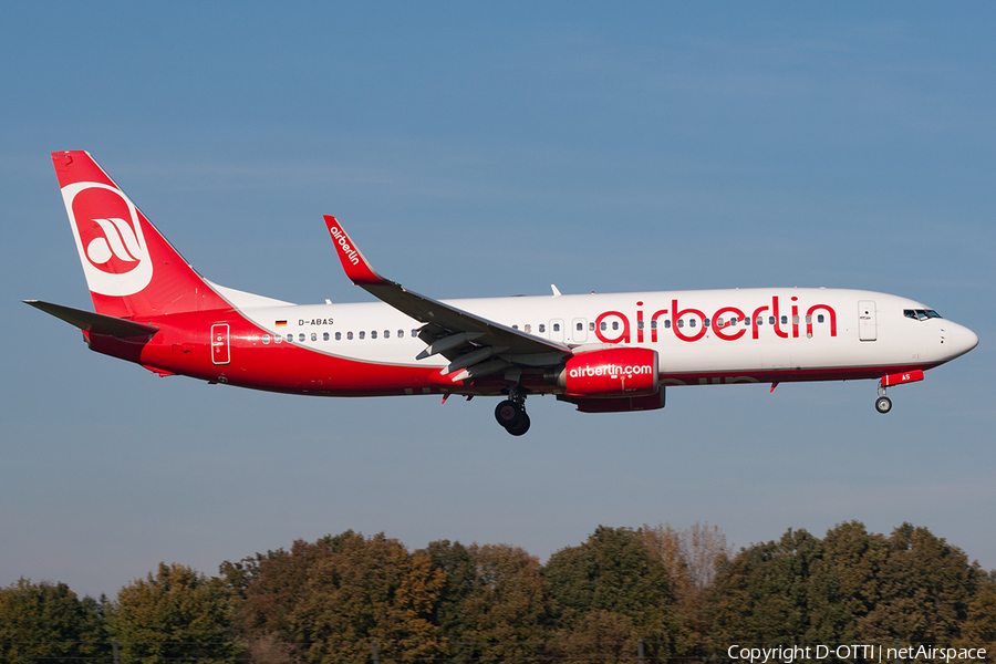 Air Berlin Boeing 737-86J (D-ABAS) | Photo 372387