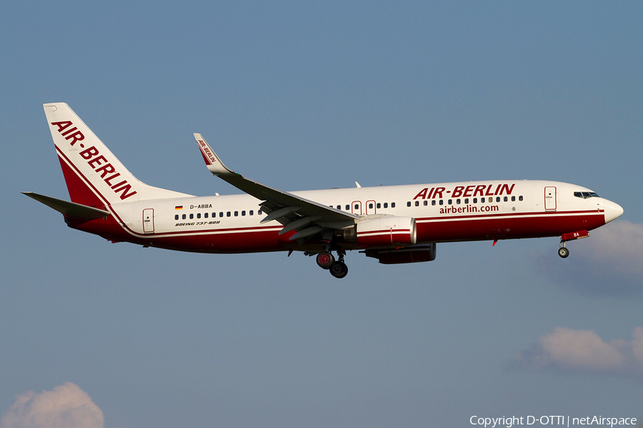 Air Berlin Boeing 737-86J (D-ABBA) | Photo 365330