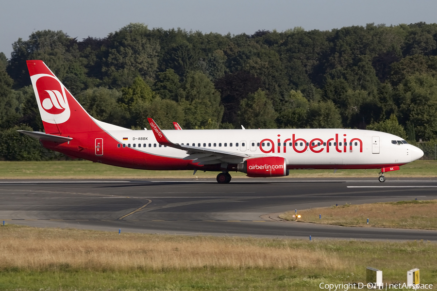 Air Berlin Boeing 737-8BK (D-ABBK) | Photo 413226