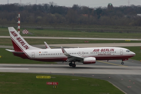 Air Berlin Boeing 737-86N (D-ABBQ) at  Dusseldorf - International, Germany