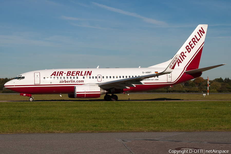Air Berlin Boeing 737-76N (D-ABBT) | Photo 212192