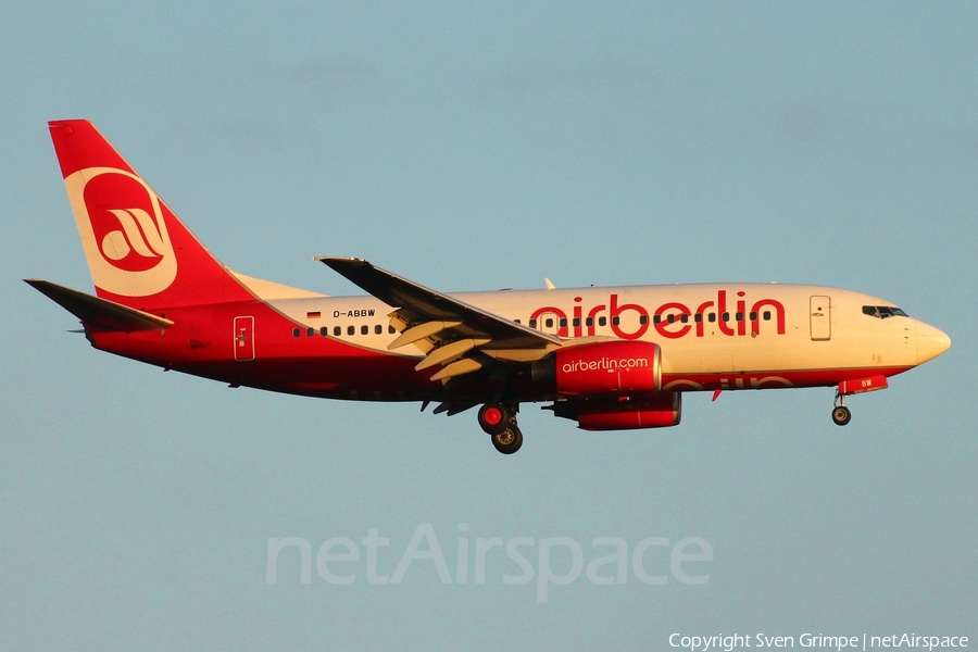 Air Berlin Boeing 737-7Q8 (D-ABBW) | Photo 17376