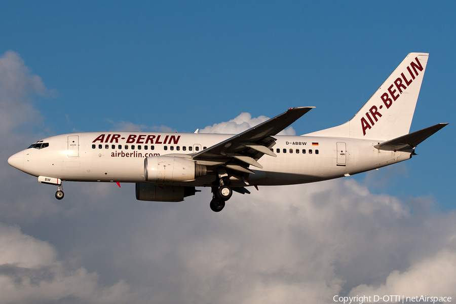 Air Berlin Boeing 737-7Q8 (D-ABBW) | Photo 208659