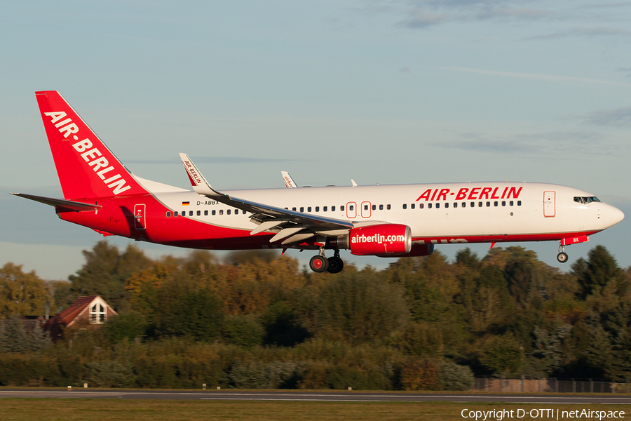 Air Berlin Boeing 737-808 (D-ABBX) | Photo 212184