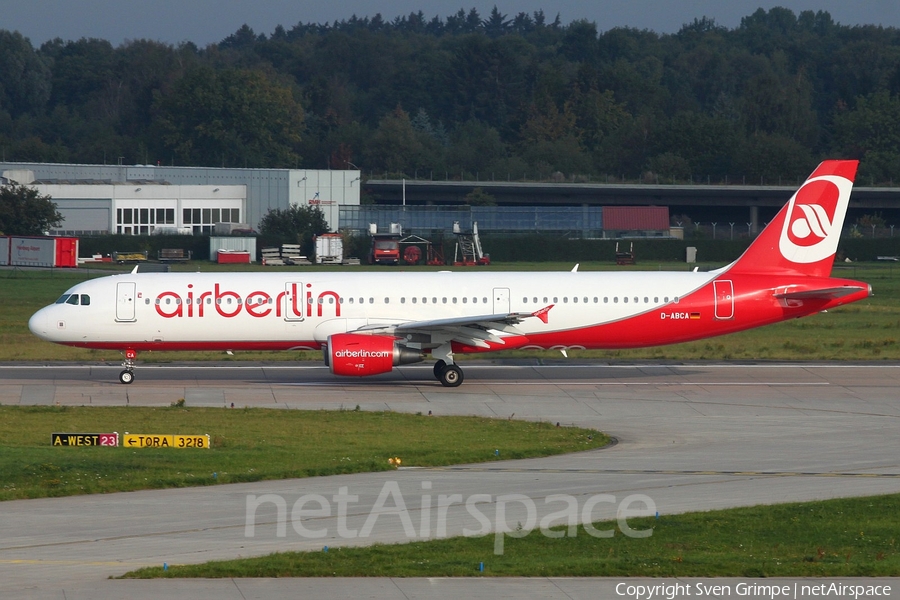 Air Berlin Airbus A321-211 (D-ABCA) | Photo 37803